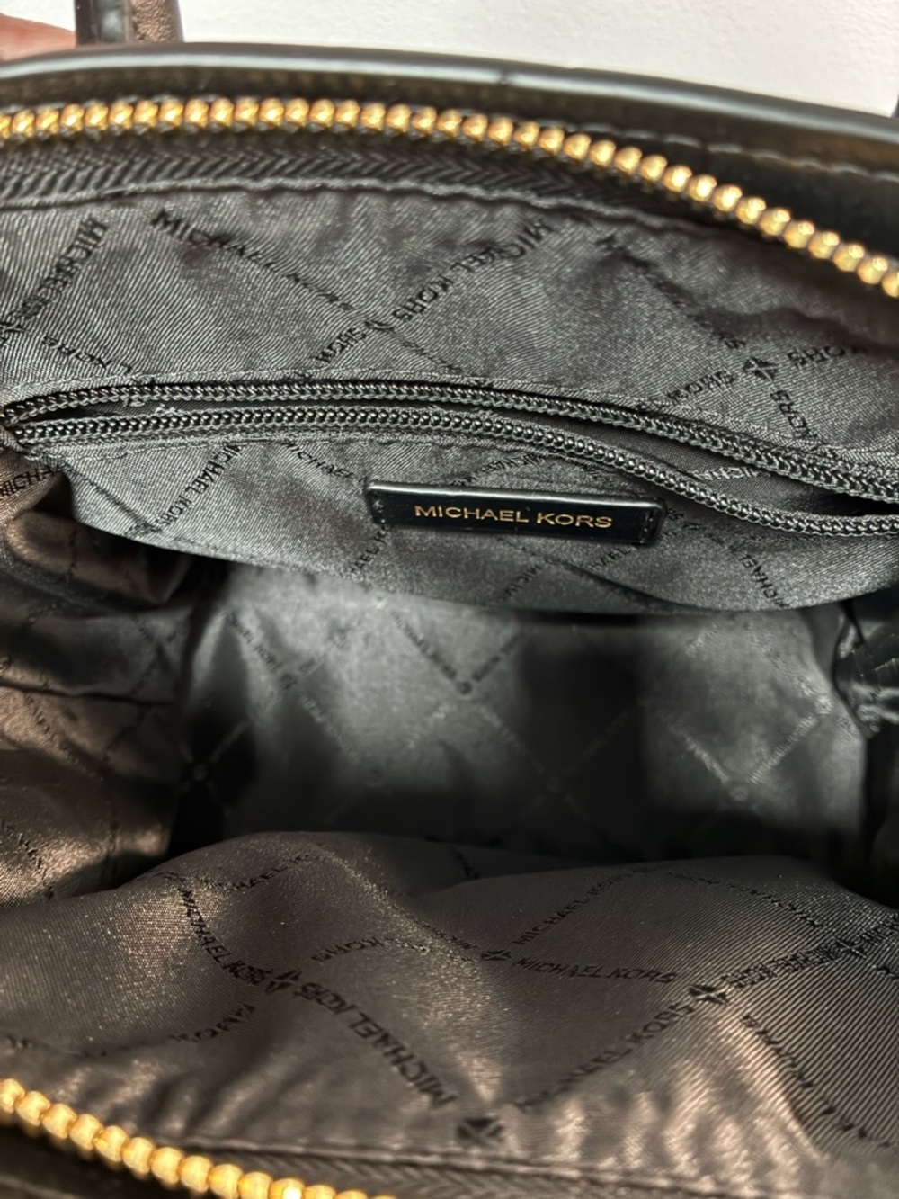 MICHAEL KORS Avril Small Leather and Cheetah Print Calf Hair Satchel - Picture 7 of 10